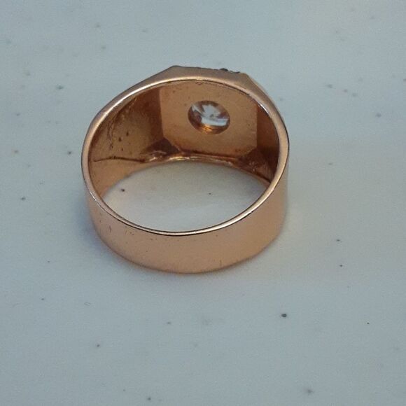 Men's Ring‎ 18k Filled Rose Gold NWOT size 12.75 - Picture 7 of 13